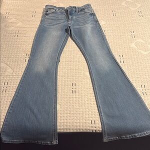 KanCan Blue Flare Wide Leg Jeans